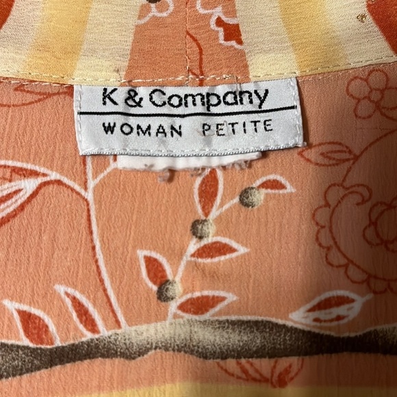 K & Company duster jacket. Pink. Size large petit - Picture 3 of 7